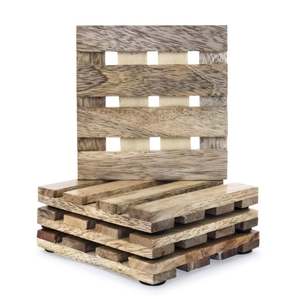 Luxury white brown <b>wood</b> <b>coaster</b> wholesale usage hotel room restaurant office new collection <b>coasters</b> hot selling made in India - Product Image 4