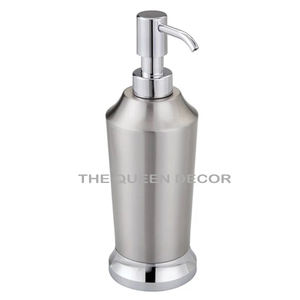 Distributeur de savon liquide de conception fantastique en distributeur de savon de couleur or d'acier inoxydable avec le travail de nacre - Product Image 2