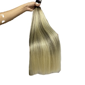 100% Remy de alta calidad Vietnam virgen cutícula alineada extensión de cabello humano Super doble dibujado recto sedoso suave vendedor a granel - Product Image 1