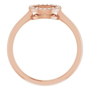 Stuller 14K Gold <b>Circle</b> Diamond <b>Ring</b> Model 651807:60002P Premium Jewelry - Product Image 2