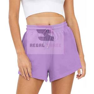 Pantalones cortos de algodón para mujer, pantalones cortos de cintura alta para mujer - Product Image 3