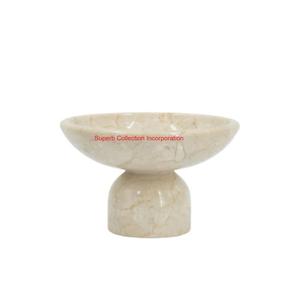 Bol décoratif en marbre vert naturel fabriqué à la main pièce maîtresse en pierre polie élégante pour la décoration intérieure et les occasions festives - Product Image 1