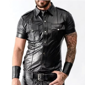 เสื้อหนังลำลองพร้อมกระดุมกระเป๋าข้างเหมาะสำหรับใส่ประจำวัน - Product Image 3