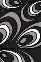 Alfombra Turca de Cachemira Afelpada Adiva, Tejido Plano Jacquard, Hecha a Máquina, Pelo Medio, Reversible, Diseño Abstracto, para Sala de Estar