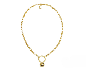 ลูกบอลพร้อมเสน่ห์ Gold PlatedJewelry ของขวัญปีใหม่ทําด้วยมือสําหรับสร้อยคอจี้ของเธอ - Product Image 1