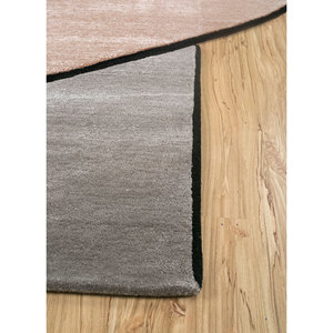 Tapis en laine et viscose tuftés à la main Concoction, motif abstrait gris et noir, pour salon, couloir, rectangulaire, rayé Top-157 - Product Image 4