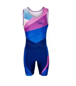 2023 Trajes de remo Body Fitness Ropa de entrenamiento personalizada Impreso digital Uniforme de remo de alta calidad