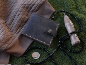 Cartera de Cuero Genuino Vintage Única para Hombre, Impermeable, Diseño Hecho a Mano Crazy Horse, Perfecta para Regalo de Navidad, Monedero para Él, Aniversario - Product Image 2