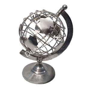 Decorative Globe Stand for Table and Desk Display Easy Portable Metal Globe Model Decorative <b>Object</b> for Home & Office - Product Image 1