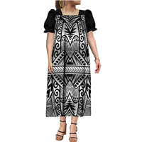 Robe longue femme style Mumu, tendance, pour les vacances, conception personnalisée OEM, en satin polyester/coton, style décontracté d'été, couleur unie, coupe ajustée