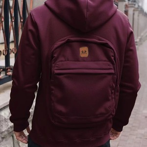 Mochila con Capucha Estampada Personalizada, Producto Nuevo de Otoño/Invierno, Estilo Americano, Integrada, Informal, Cortavientos, para Hombre y Mujer - Product Image 6