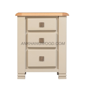 Mesita de noche de 3 cajones Legacy de estilo moderno de alta calidad, muebles de dormitorio de madera de diseño personalizado, embalaje personalizado de fábrica de Vietnam - Product Image 6