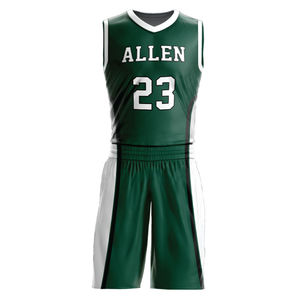 Ensemble d'uniformes de basket-ball unisexe personnalisable taille plus respirant séchage rapide femme sublimation design short style logo adultes - Product Image 3