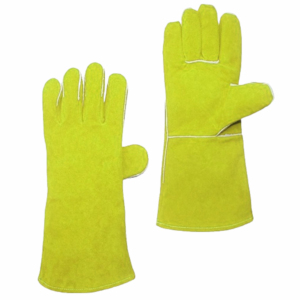 Gants de sécurité en cuir de vachette robuste de haute qualité résistant à l'abrasion résistant au feu pour la construction BBQ lutte contre les incendies - Product Image 3