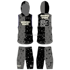 7v7 Uniform Adult Compression Hoodie Breathable Sleeveless Anti-Bacterial Quick Dry Customized <b>Men</b> Women American 7v7 Football - Product Image 2