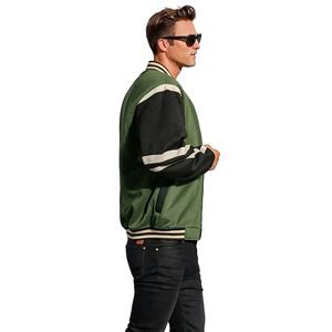 Veste universitaire de baseball avec broderie imprimée personnalisée en gros de haute qualité manteau d'hiver unisexe décontracté en laine de soie Letterman pour hommes - Product Image 2