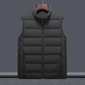 Gilet Softshell Léger pour Homme Vêtement d'Extérieur Fermeture Éclair Doublure en Polaire Coupe-Vent Sans Manches pour Golf Course à Pied Randonnée - Product Image 3