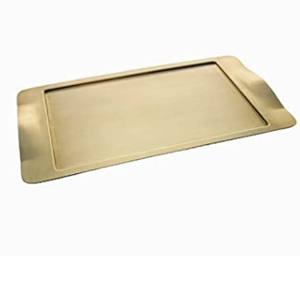 ถาดสแตนเลสสี่เหลี่ยมสีทองสุดหรูเป็นมิตรกับสิ่งแวดล้อมของตกแต่งบ้านเกรดสูงสำหรับโรงแรมกาแฟเสิร์ฟเค้กแต่งงาน - Product Image 3