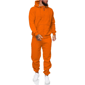 Trajes de chándal para hombre más vendidos Ropa de calle ligera de moda para invierno Patrón sólido MOQ bajo para venta en línea - Product Image 3