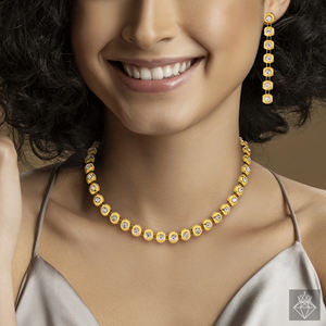 PRAO fait à la main en vrac simple ligne collier ras du cou pour les femmes anti-ternissement plaqué or bijoux de mode Style à la mode - Product Image 1