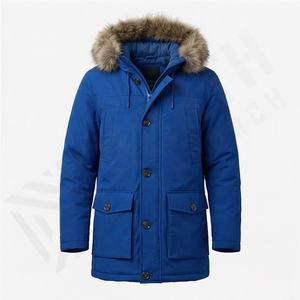 Veste parka à capuche pour homme, taille plus, style chaud et tendance, nouveau design, tissu polaire, isolation thermique, vêtements d'extérieur pour la neige - Product Image 1