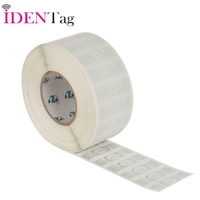 Étiquette RFID UHF mini IDENTTAG, anti-effraction, pour pare-brise de véhicule, autocollant anti-déchirure, puce ISO18000-6C, étanche, en PET, pour stationnement
