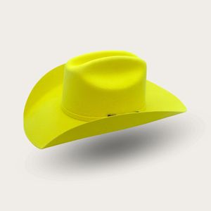 Chapeau de cowboy en feutre brodé à la main, à large bord, plusieurs couleurs disponibles, pour usage décontracté en extérieur, unisexe, toutes saisons - Product Image 3