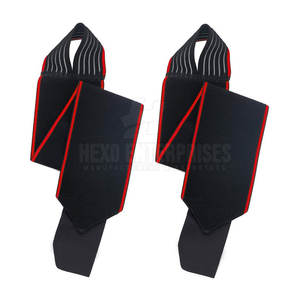 Muñequeras OEM hechas a medida para levantamiento de pesas, Material de algodón de neopreno, equipo de Fitness de tendencia, ajuste ajustable, opción de logotipo personalizado - Product Image 1