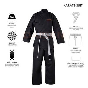 Combinaisons de karaté en tissu doux de haute qualité, manches longues, kimono de Jiu Jitsu, combinaisons de karaté - Product Image 6