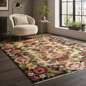 <b>Rug</b> Weavers RW7092 Anatolia Slate Black Tribal Washable <b>Rug</b> Dropshipping Wholesale Washable Chenille 10 Sizes - Product Image 3