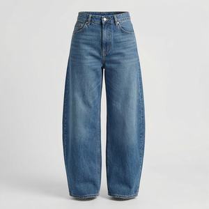 Vêtements d'hiver pour femmes, jeans en denim fuselé à pierres, design personnalisé, pantalon respirant, qualité supérieure, streetwear élégant - Product Image 1