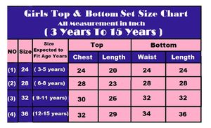 Meilleure qualité indien traditionnel Chonnon Naira Kurtis Palazzo Dupatta ensemble filles de 3 à 15 ans en mousseline de soie Salwar pour les fêtes d'été - Product Image 5