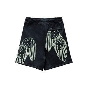 Pantalones Cortos Deportivos Casuales para Hombre, 100% Algodón, Cómodos, de Alta Calidad, Transpirables, de Secado Rápido, Cintura Media, Cierre con Cordón, Color Sólido - Product Image 3