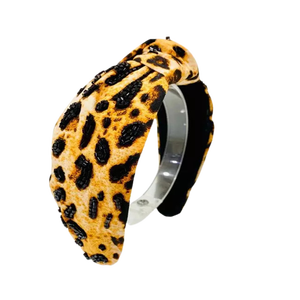 Beaded Fabric Headband Fashion <b>Hair</b> <b>Accessory</b> for Women's Wedding Party Festival Occasions - Product Image 3