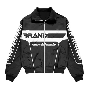 Conjunto Deportivo Personalizado con Logotipo Bordado, Chaqueta con Cierre y Pantalones Deportivos de Nailon, Chaqueta Cortavientos, Trajes Deportivos para Hombre - Product Image 1