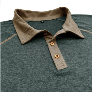 Offre Spéciale Polo Jacquard décontracté pour hommes à manches courtes Polo d'affaires Tee col et haut avec bouton patte Polo de Golf - Product Image 4