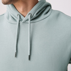 Vente en gros de sweatshirts en molleton avec logo personnalisé sweat à capuche imprimé bouffant pull à capuche vierge avec broderie pour hommes - Product Image 4