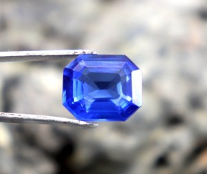 CGI certificado zafiro azul piedra preciosa suelta natural increíble 10CT zafiro facetado piedra preciosa superior corte esmeralda zafiro de Ceilán - Product Image 3