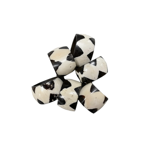 Servilleteros decorativos para mesa con incrustaciones de hueso, juego de 6 formas redondas, accesorios para sala de estar y Mesa, servilletero - Product Image 5