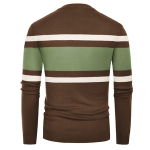 Vêtements décontractés respirants automne solide de haute qualité sweatshirts tricotés logo personnalisé direct de l'usine coupe régulière pull hommes - Product Image 3