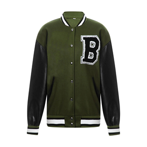 Venta al por mayor en blanco bombardero chaqueta universitaria hombres Letterman Varsity chaqueta hombres Varsity chaqueta Letterman béisbol americano - Product Image 1