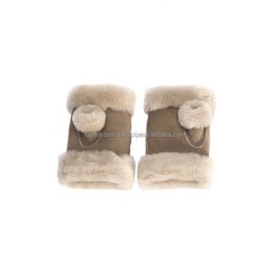 Gants chauffants en cuir suédé marron camel OEM 2026 – Confortables, style décontracté, haute qualité, pour l'extérieur et l'hiver - Product Image 5