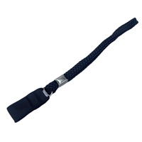 Canne de marche en nylon élastique durable noire avec sangle de poignet