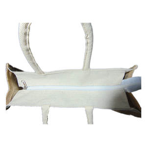 Sac fourre-tout en toile de jute écologique pour femmes, nouveau design pour le prix d'achat - Product Image 3