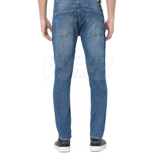 Pantalones Vaqueros Deportivos de Lona 100% Algodón Ligeros para Hombre, Diseño Recto, Logotipo Personalizado, Cintura Media, Casuales, Transpirables, Venta en Línea - Product Image 4