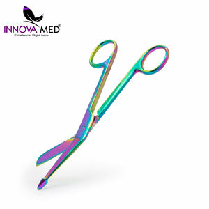 Tijeras Quirúrgicas de Acero Inoxidable para Vendajes, Multicolor, con Impresión de Logotipo Personalizado, Certificación CE Clase II, Instrumento Manual - Product Image 3