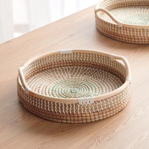 ถาดจัดระเบียบจากหญ้าทะเลสุดหรู ถาดเก็บของสานจากหญ้าทะเลขายดีที่สุด ภาชนะจากฟางธรรมชาติ - Product Image 2