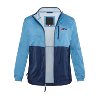 Veste matelassée légère imperméable pour homme, hiver, 100 % polyester, broderie, col montant, fermeture éclair, coupe-vent