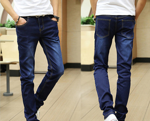 กางเกงยีนส์ขายาวสำหรับผู้ชายดีไซน์คลาสสิกกางเกงผ้านุ่มสบายสไตล์ไฮสตรีทดูดี - Product Image 4