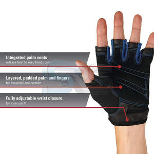 Gants d'entraînement croisés au design personnalisé Gants d'entraînement demi-doigt pour musculation, fitness, cyclisme et sports d'extérieur - Product Image 3